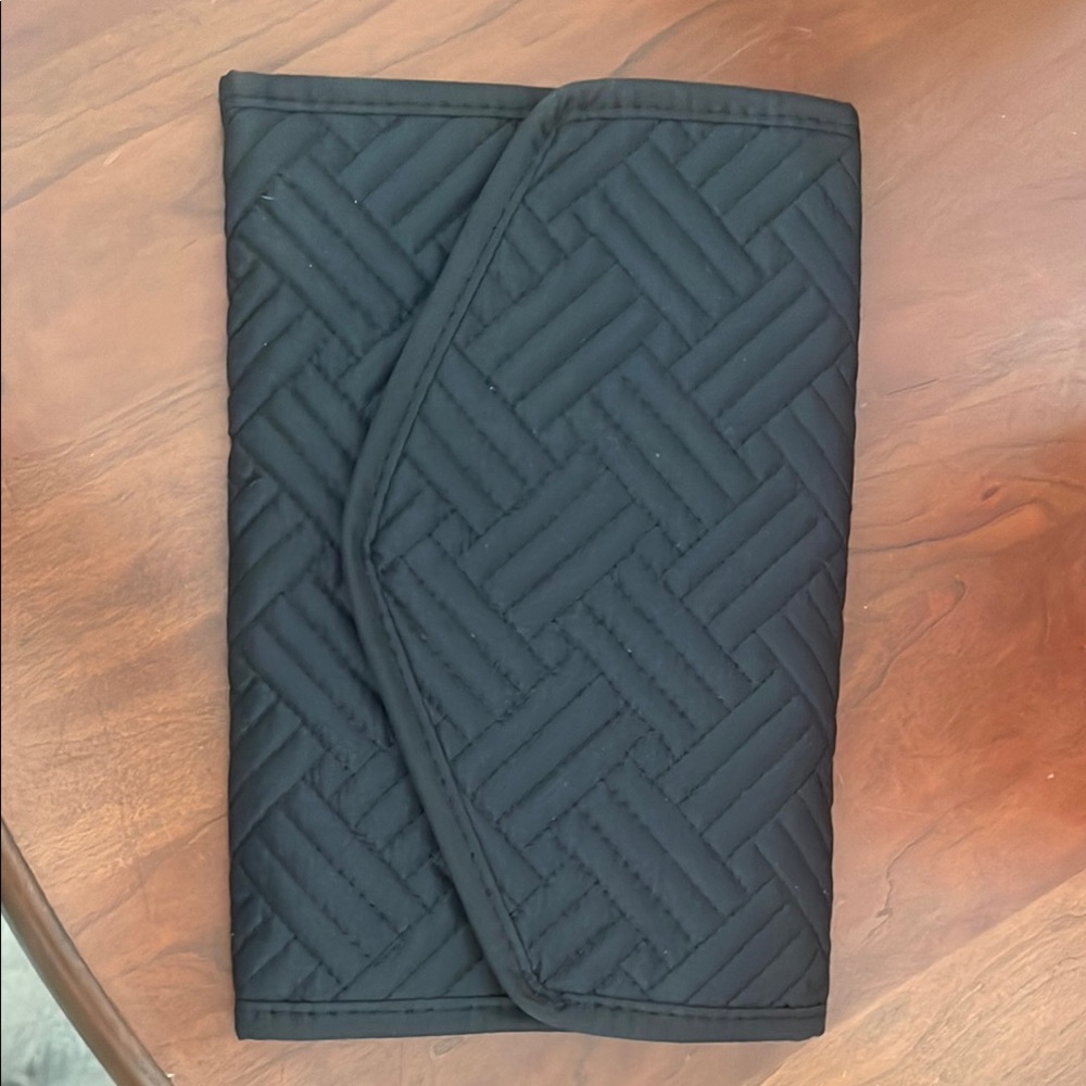 Black Quilted Jewelry Travel Case